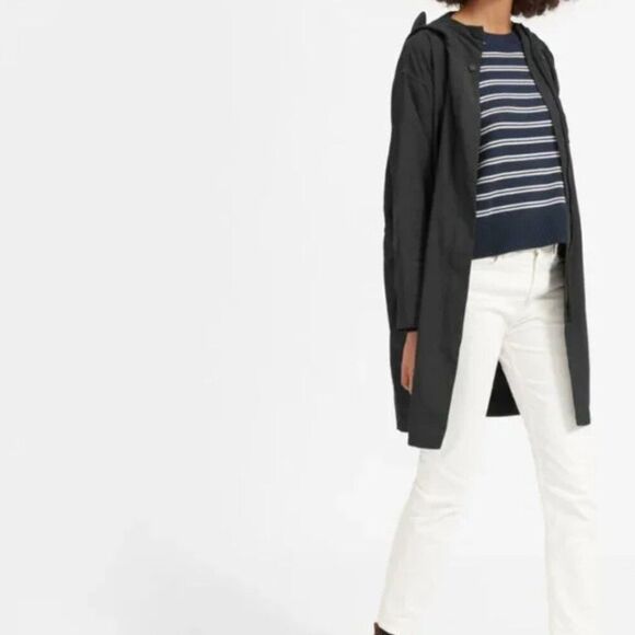 Everlane Black The City Anorak Rain Resistant Jacket Size Small - Picture 1 of 8